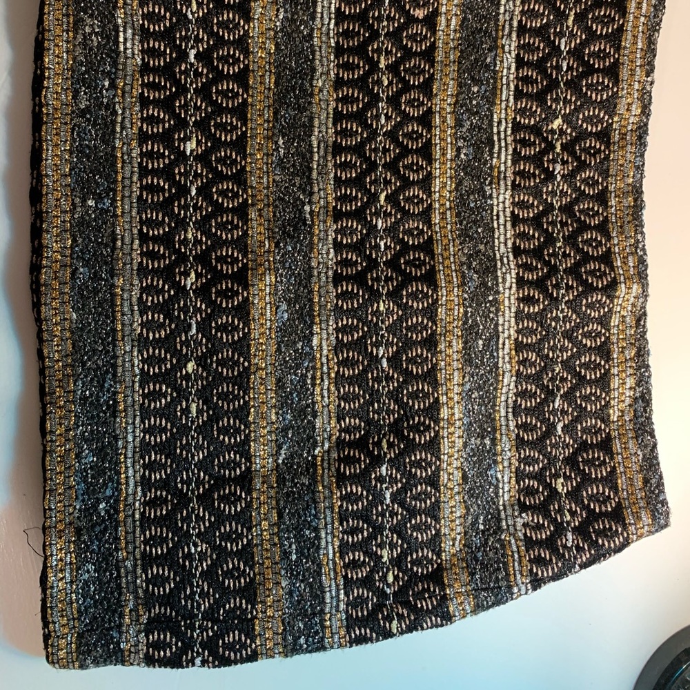 Alice and Olivia Gold and Black Skirt